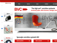 Tablet Screenshot of bvc-centralnevysavanie.sk